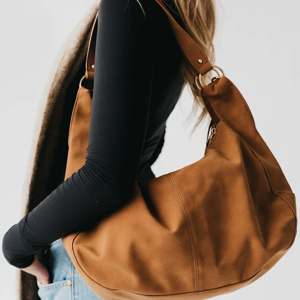 Pretty Simple - Hazel Hobo Shoulder Bag with Tassel - Leopard