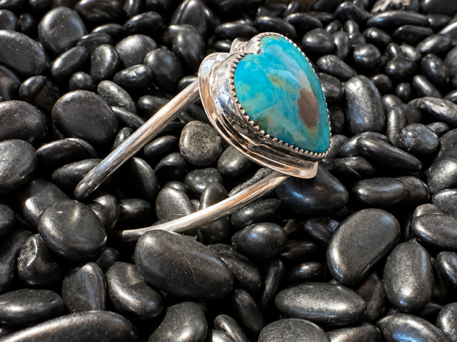 Custom Native Heart Cuff