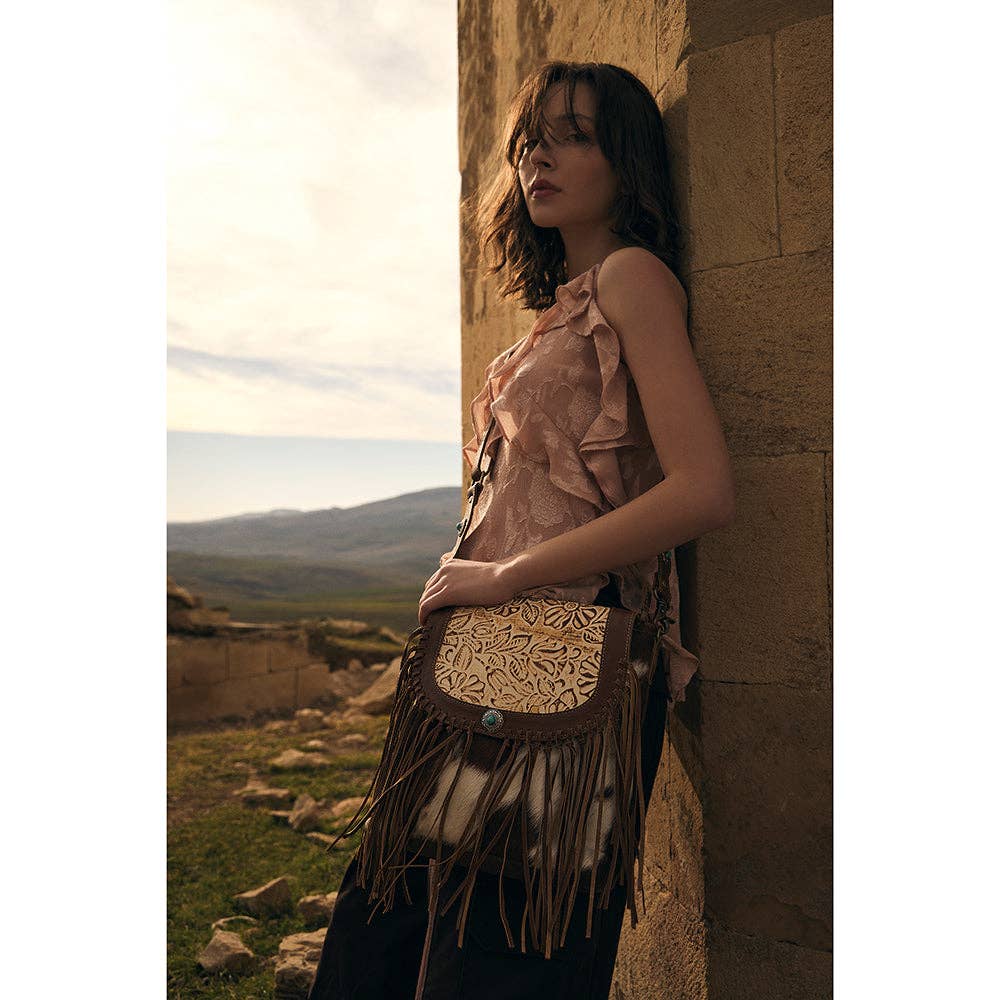 Myra Bag - Gems Mesa Leather & Hairon Bag