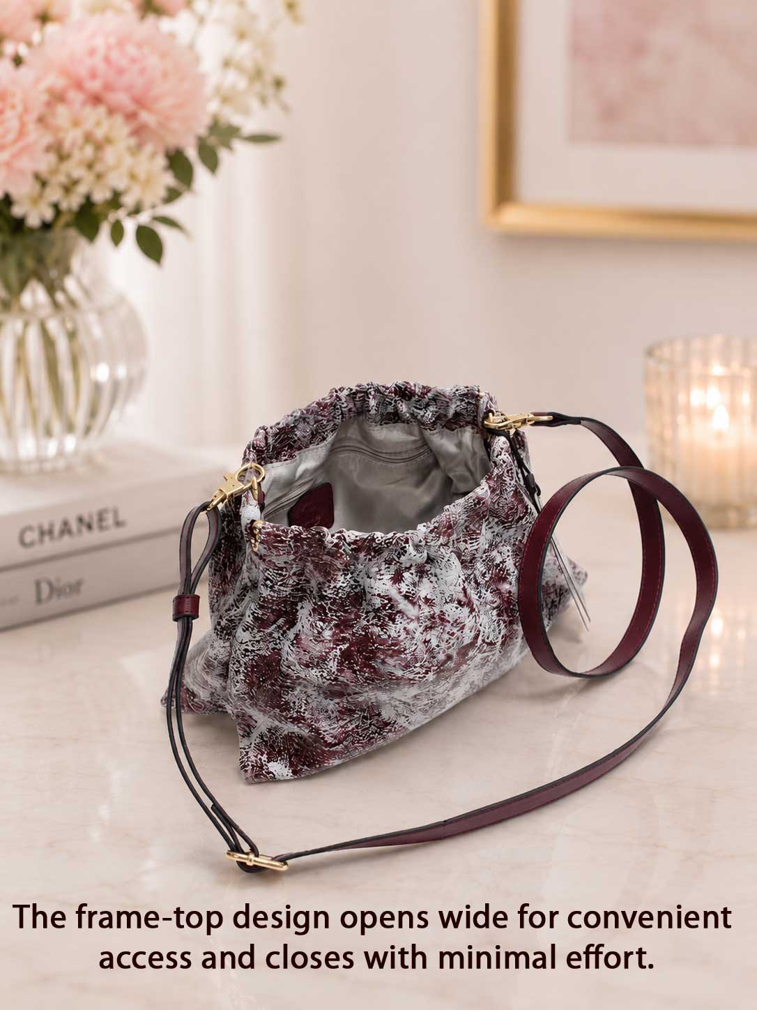 Unique - Geniune Leather - Purple handbag