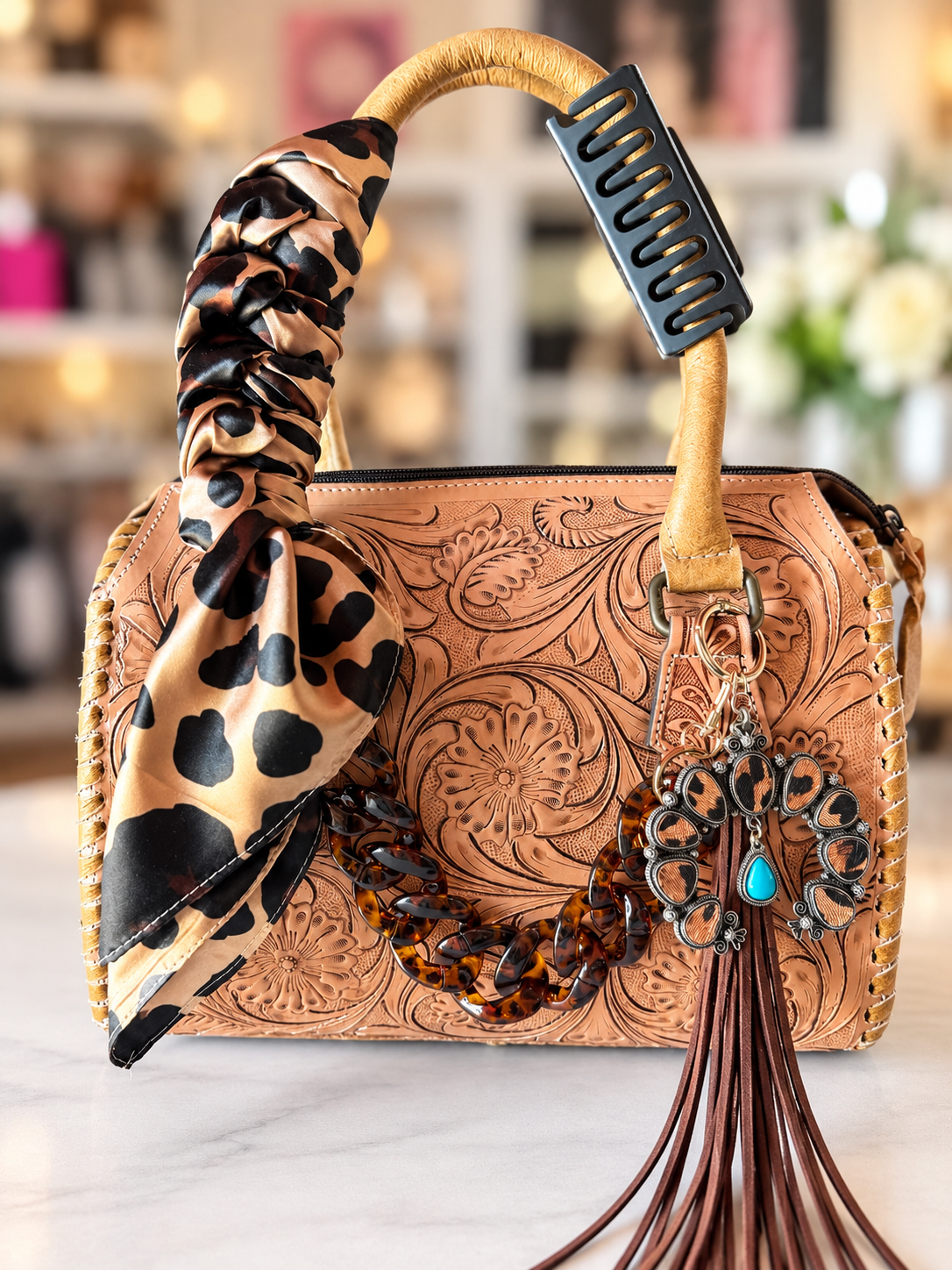 The leopard Luxe medium speedy with accessories set included