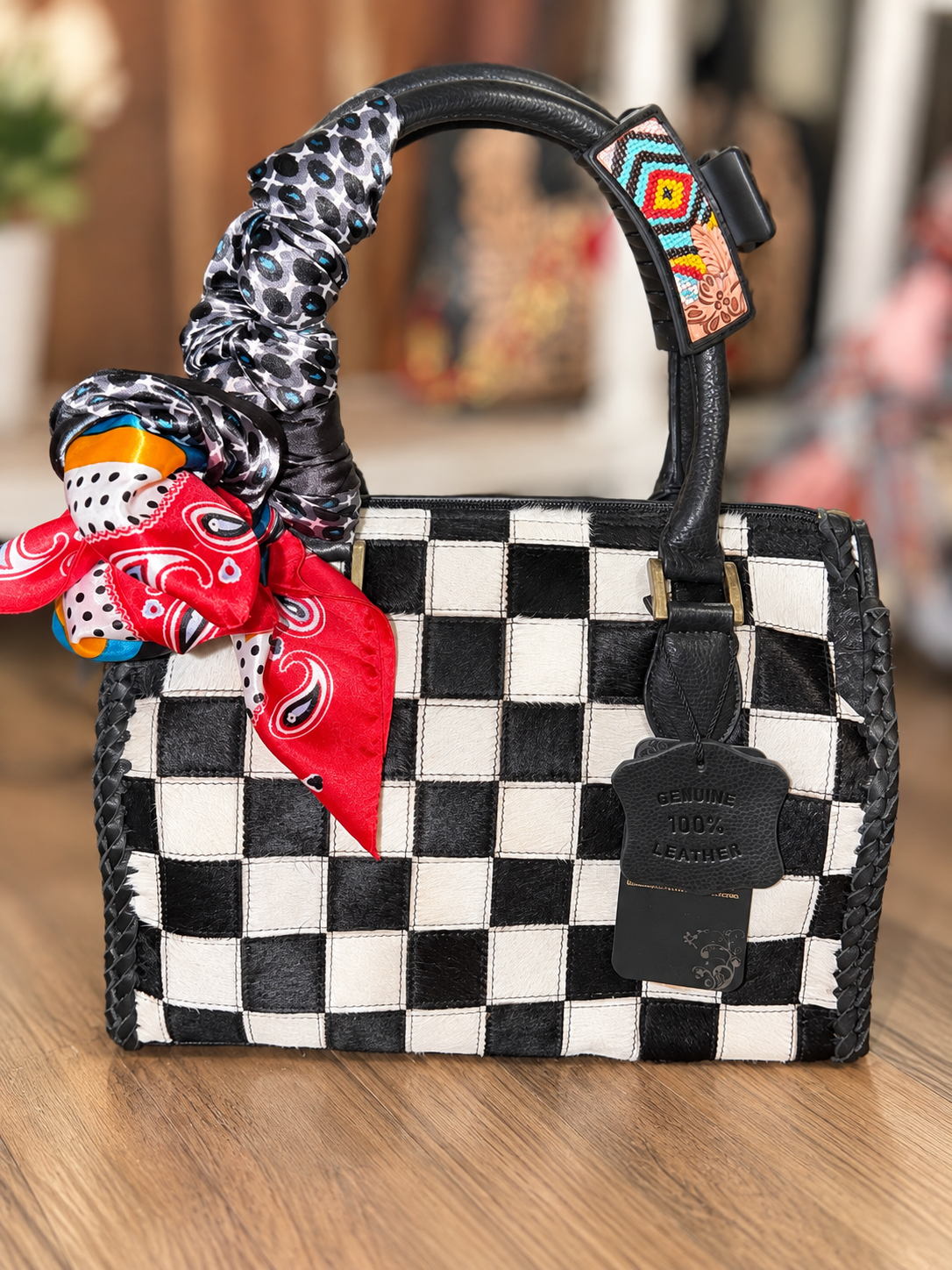 American darling hairon medium speedy handbag with accessories included!