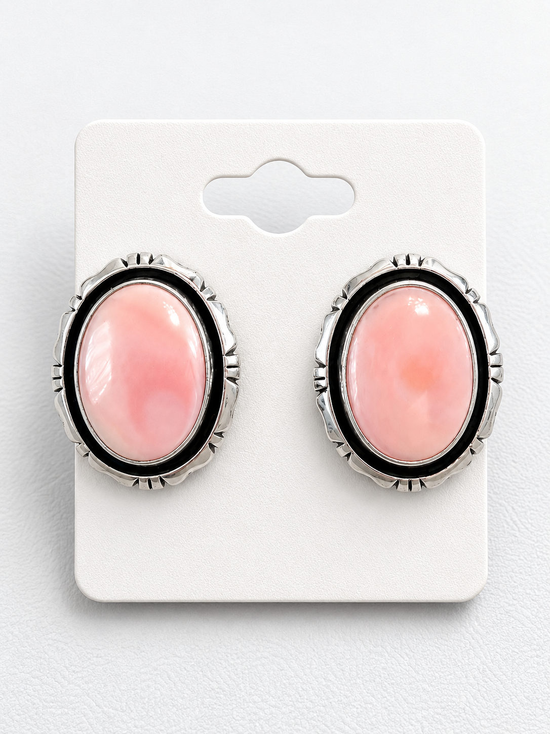 🌸 Native Pink Conch Statement Studs 🌸