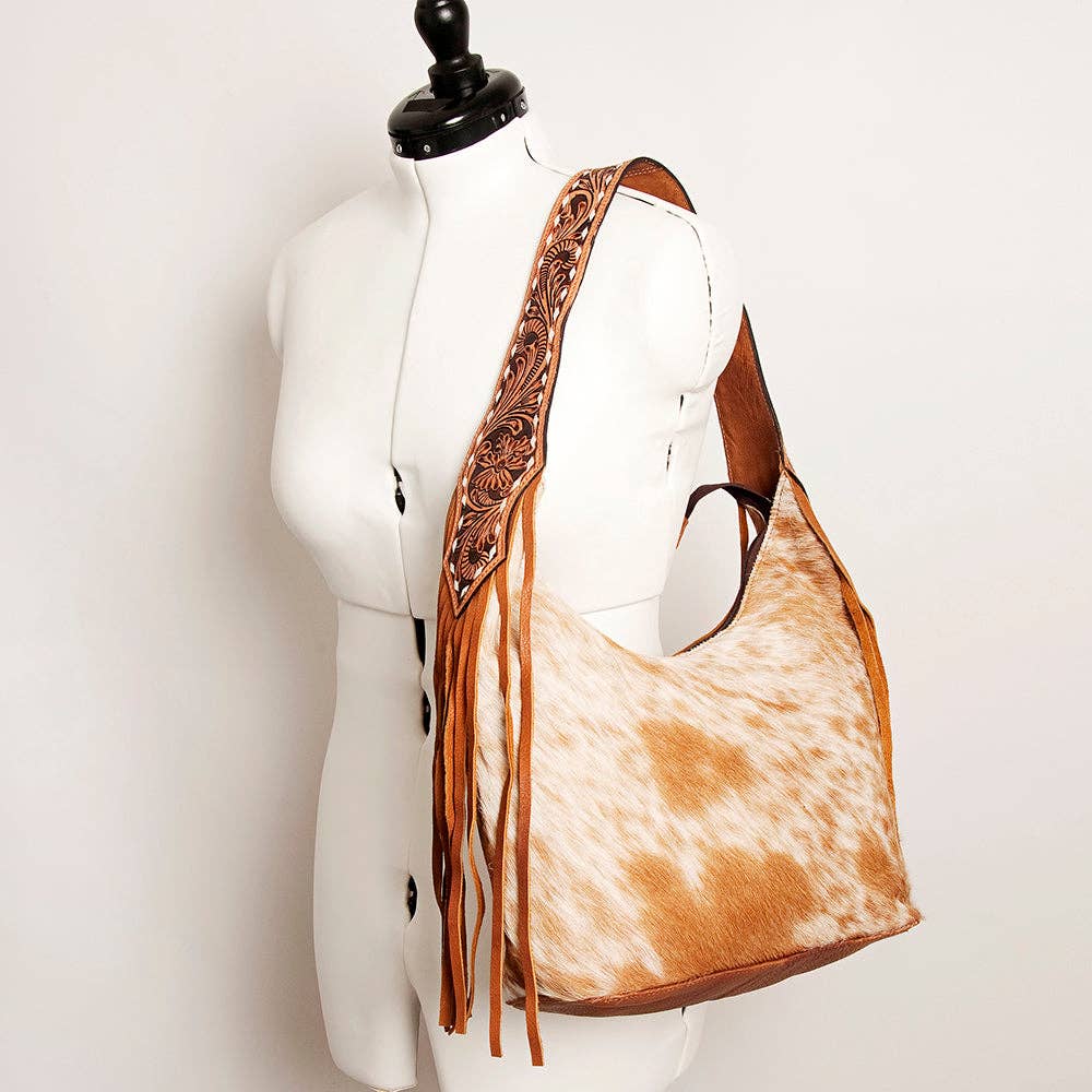 LS Western - LC-ADBGA216 Hobo Genuine Western Leather Women Bag - ADBGA216