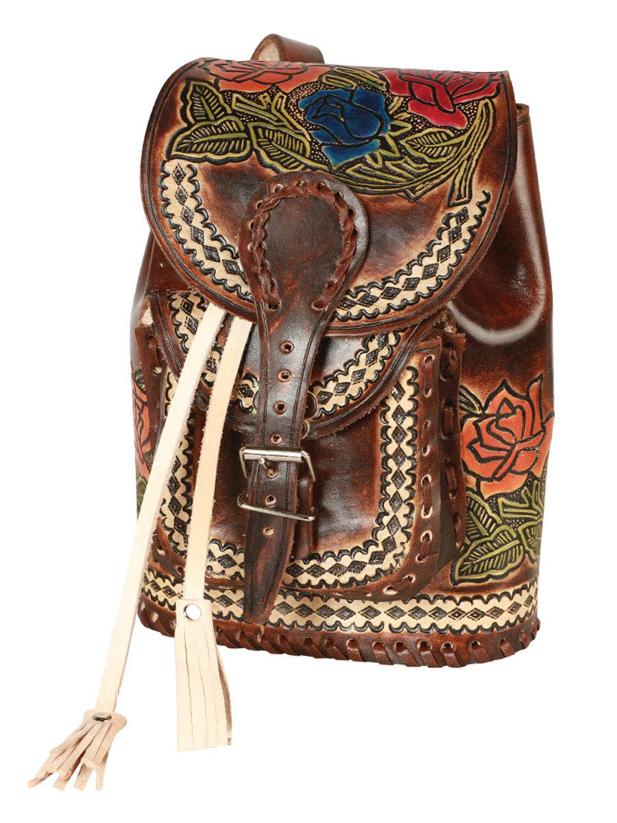 El General Western Wear - Artisanal Handbag Leather Brown/Multicolor