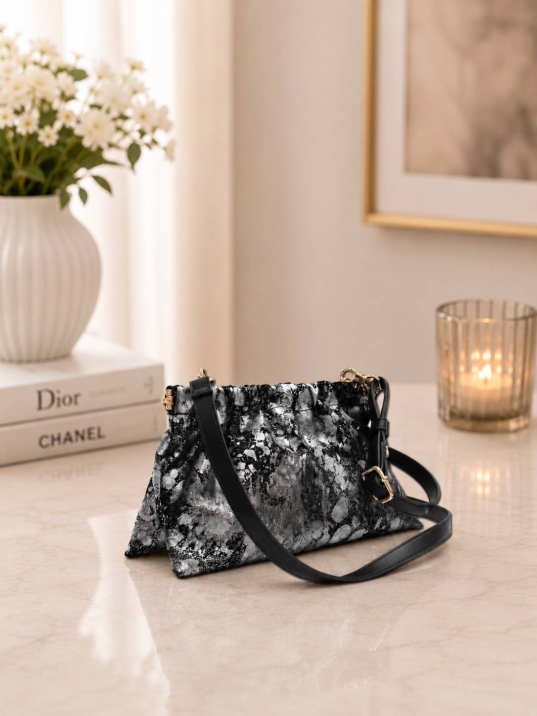 Unique - Geniune Leather - Purple handbag