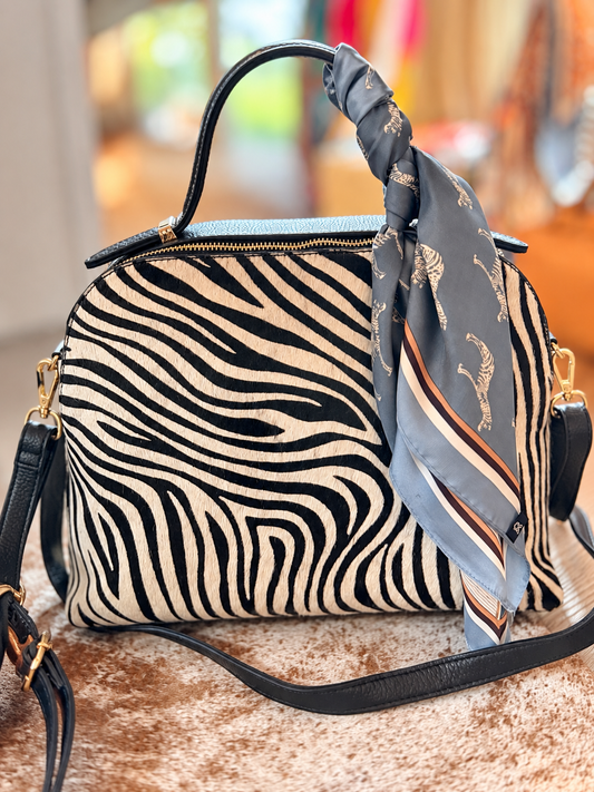 Italian hair- on Zebra hide made in Italy!