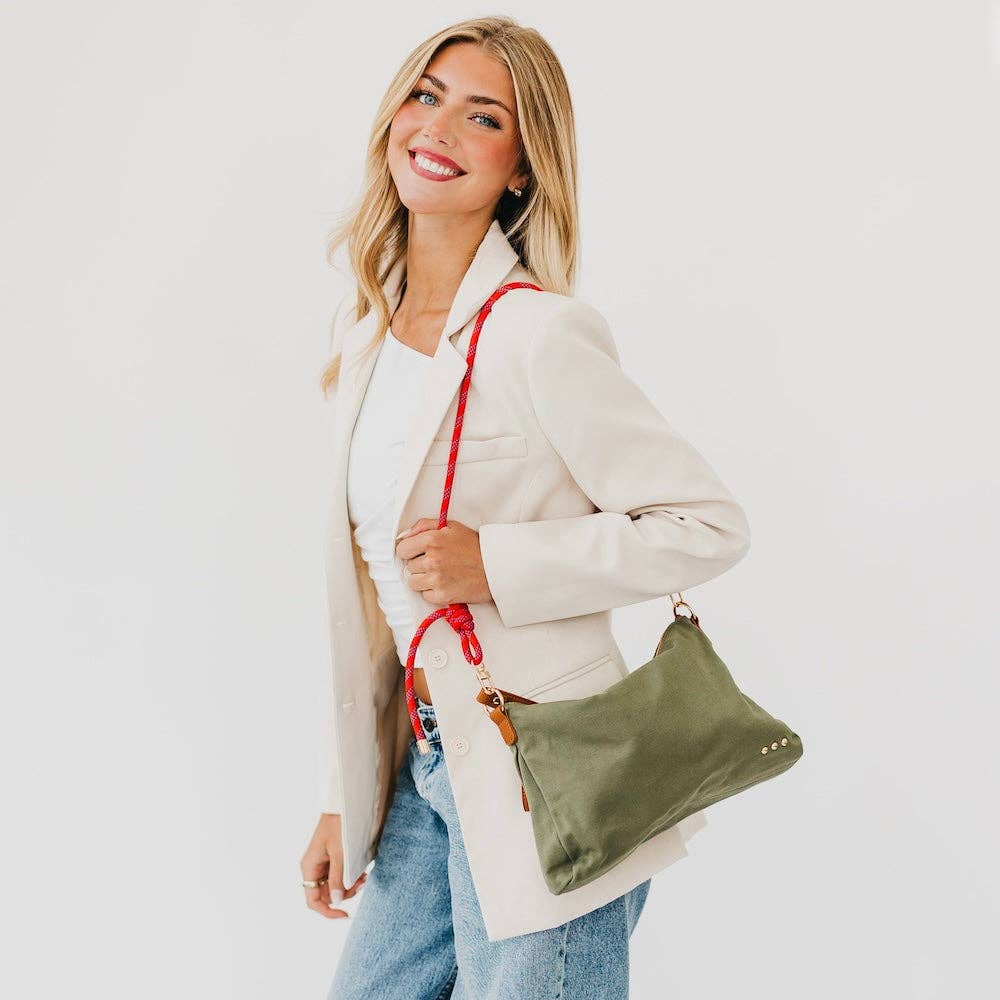 Pretty Simple - Cosette Canvas Shoulder Bag - Camo