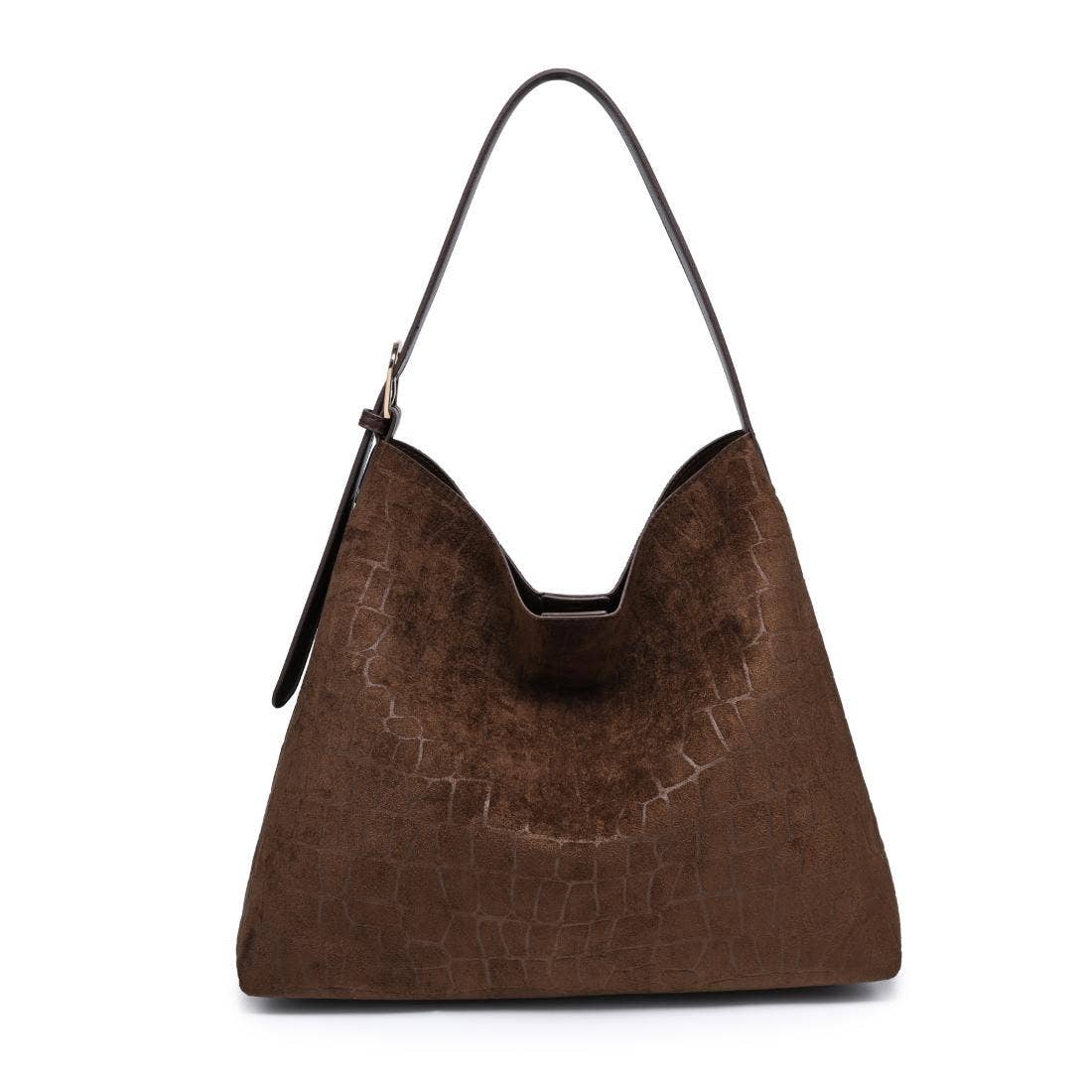 Moda Luxe - Neve Croco Tote - Chocolate