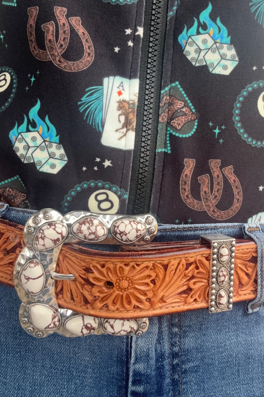 Sterling Kreek - Buckle Up Belt Buckle White