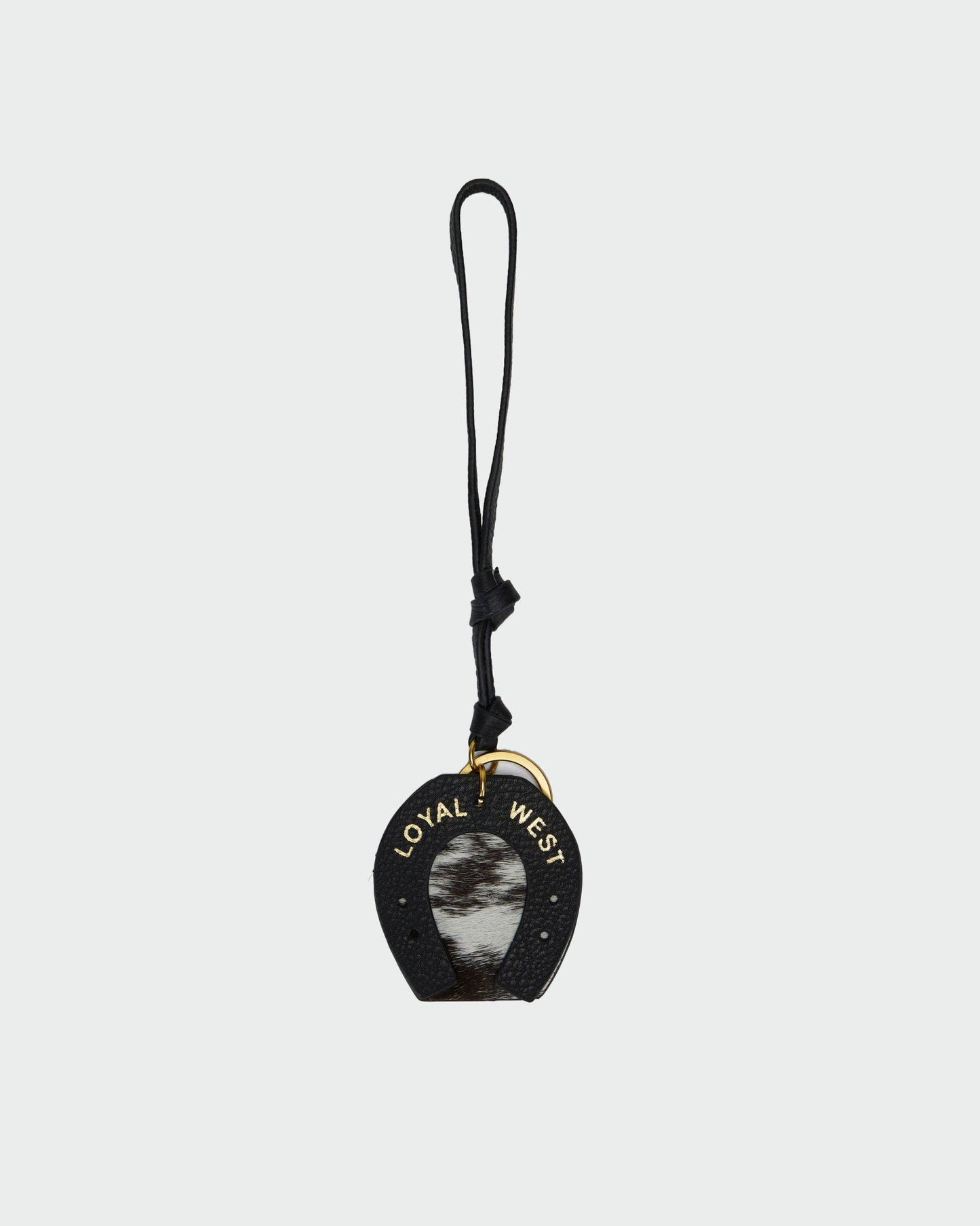 Myra Bag - Loyal West Horse Shoe Bag Charm In Calf Leather - Tan - Single