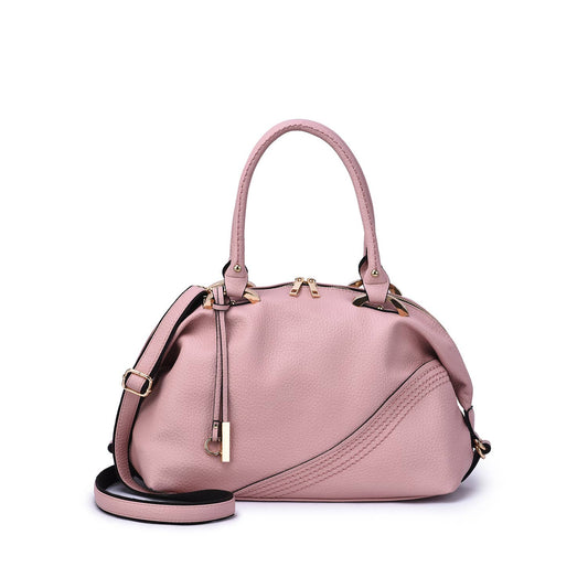 Sam Dual Handle Satchel - Mistyrose