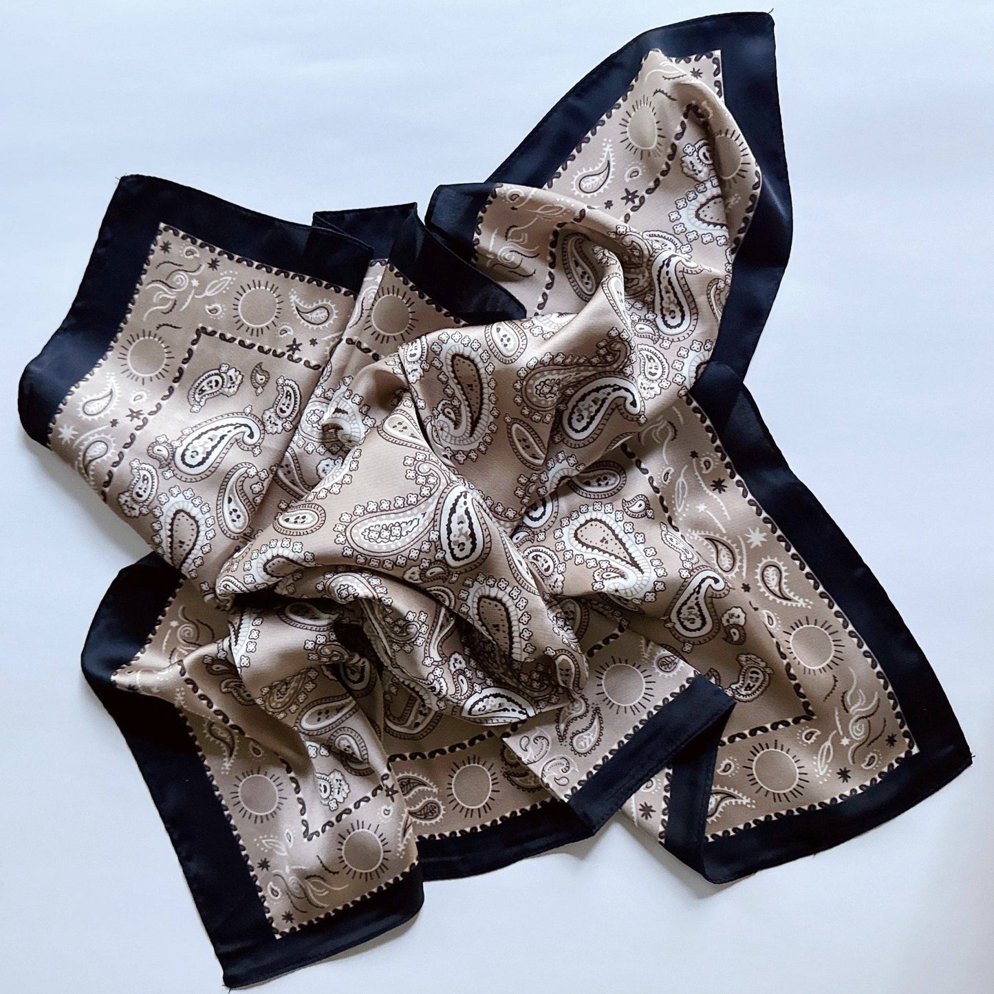Ellison+Young - Silky Muse Satin Square Scarf - Chic Silky Scarf For Hair, Neck, Or Bag Styling - Paris Atelier