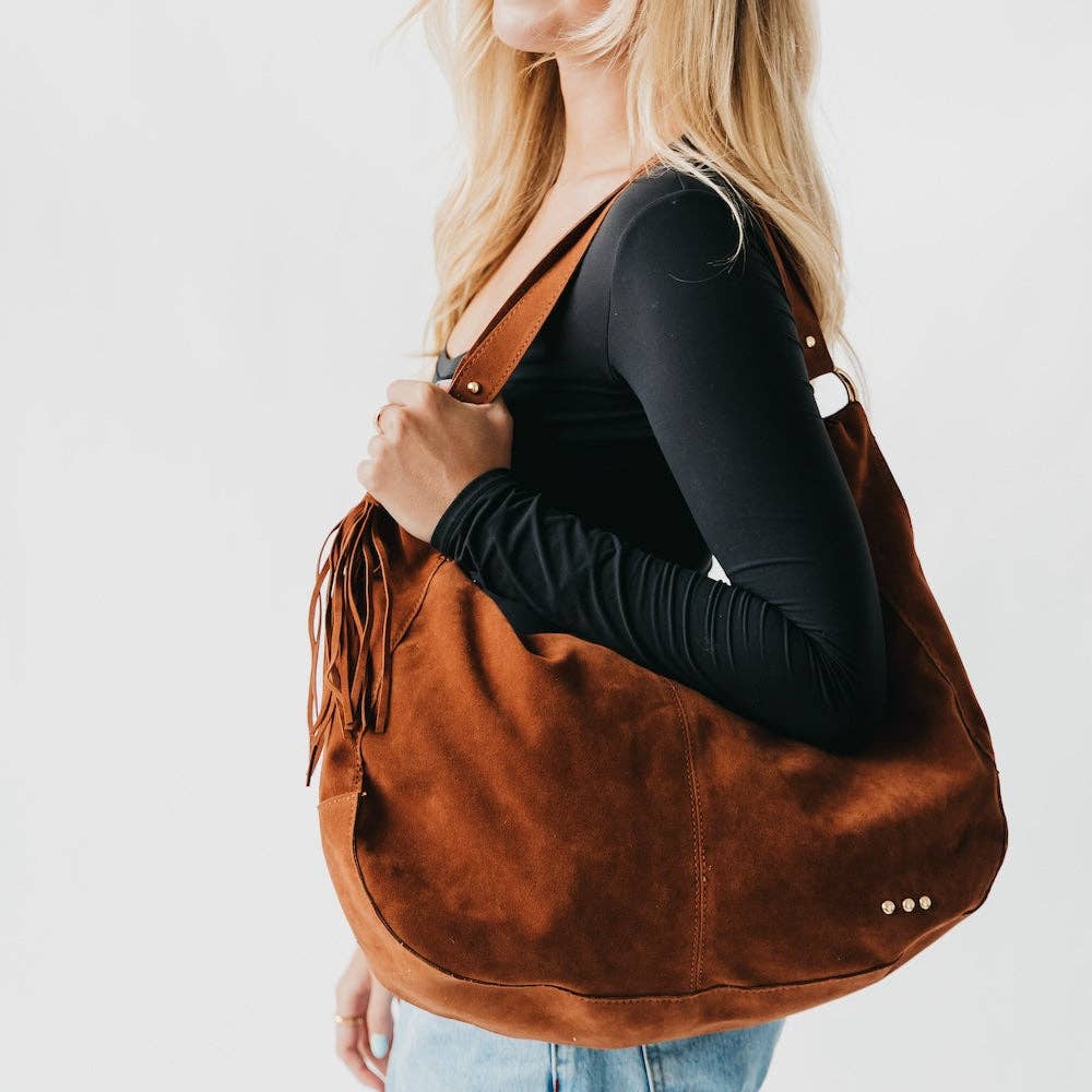 Pretty Simple - Hazel Hobo Shoulder Bag with Tassel - Leopard