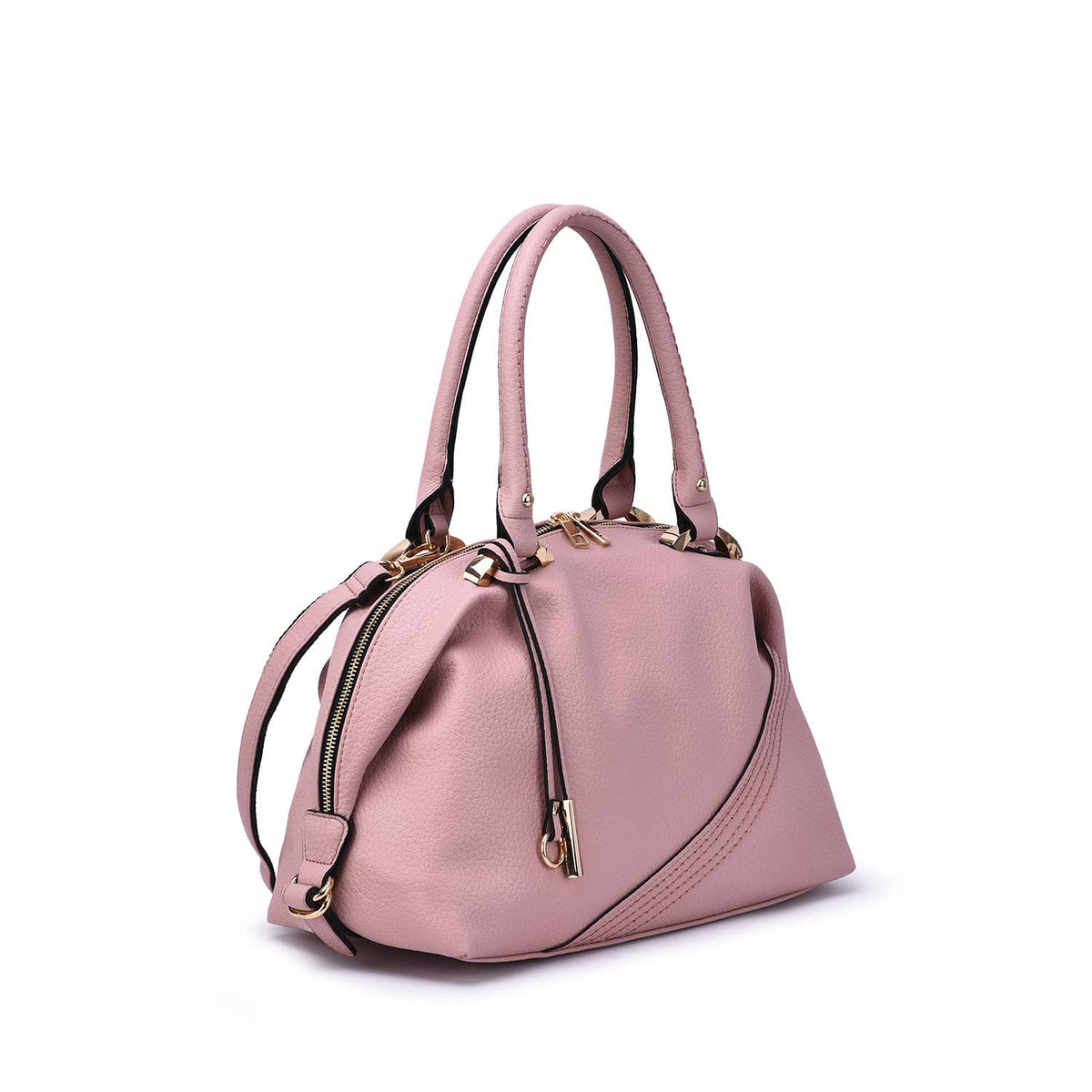 Sam Dual Handle Satchel - Mistyrose