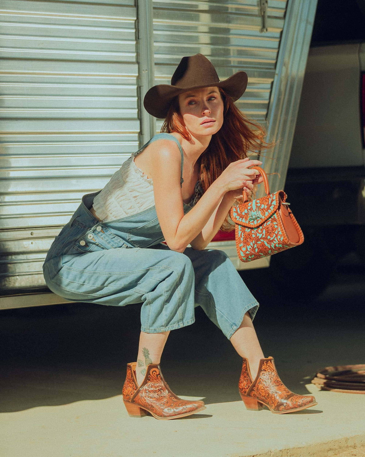 Loyal West Leon Mini Handle Purse - Whiskey & Water - Single