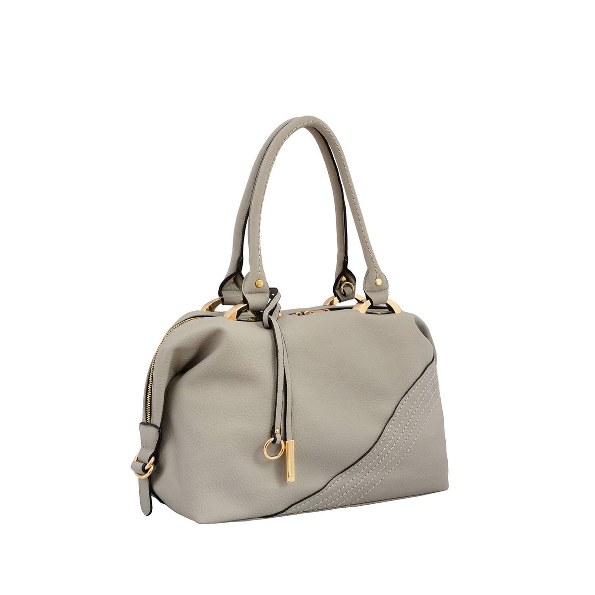 Sam Dual Handle Satchel - Mistyrose