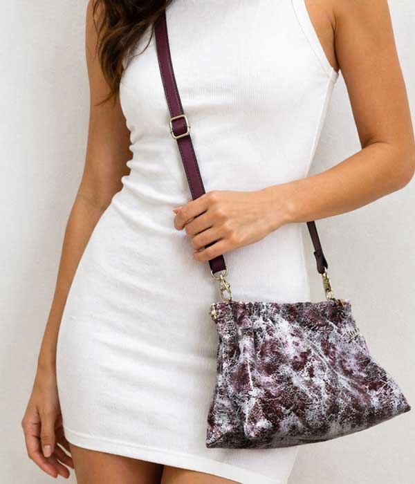 Unique - Geniune Leather - Purple handbag