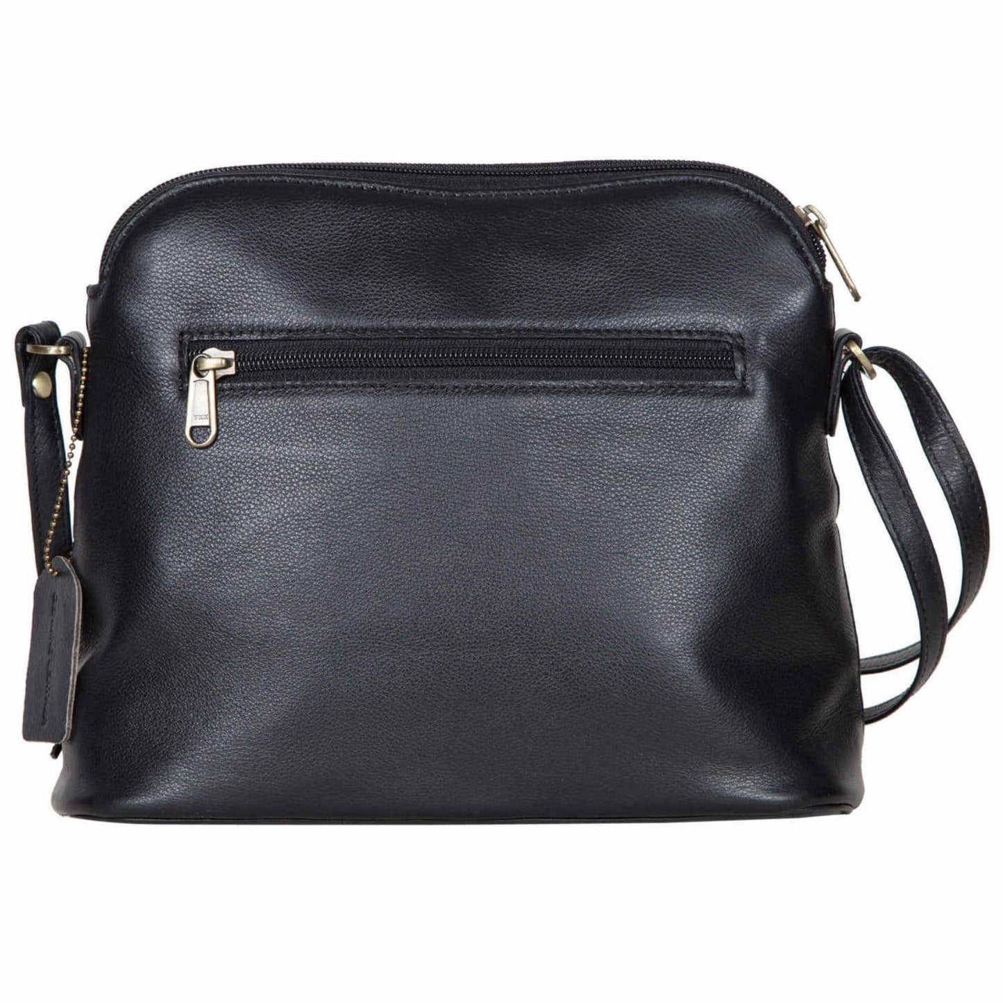 The Design Edge - Cowhide Leather Bag - Finland (B70069) - Black & White