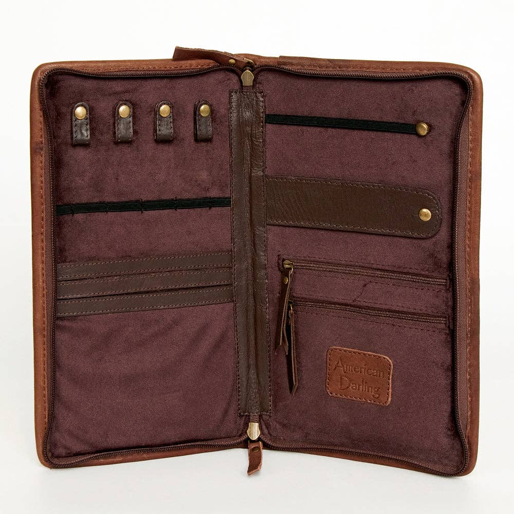 American Darling Jewelry Case Genuine Western Leather Women Bag - ADBGA246A