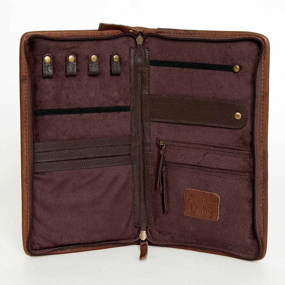 American Darling Jewelry Case Genuine Western Leather Women Bag - ADBGA246A