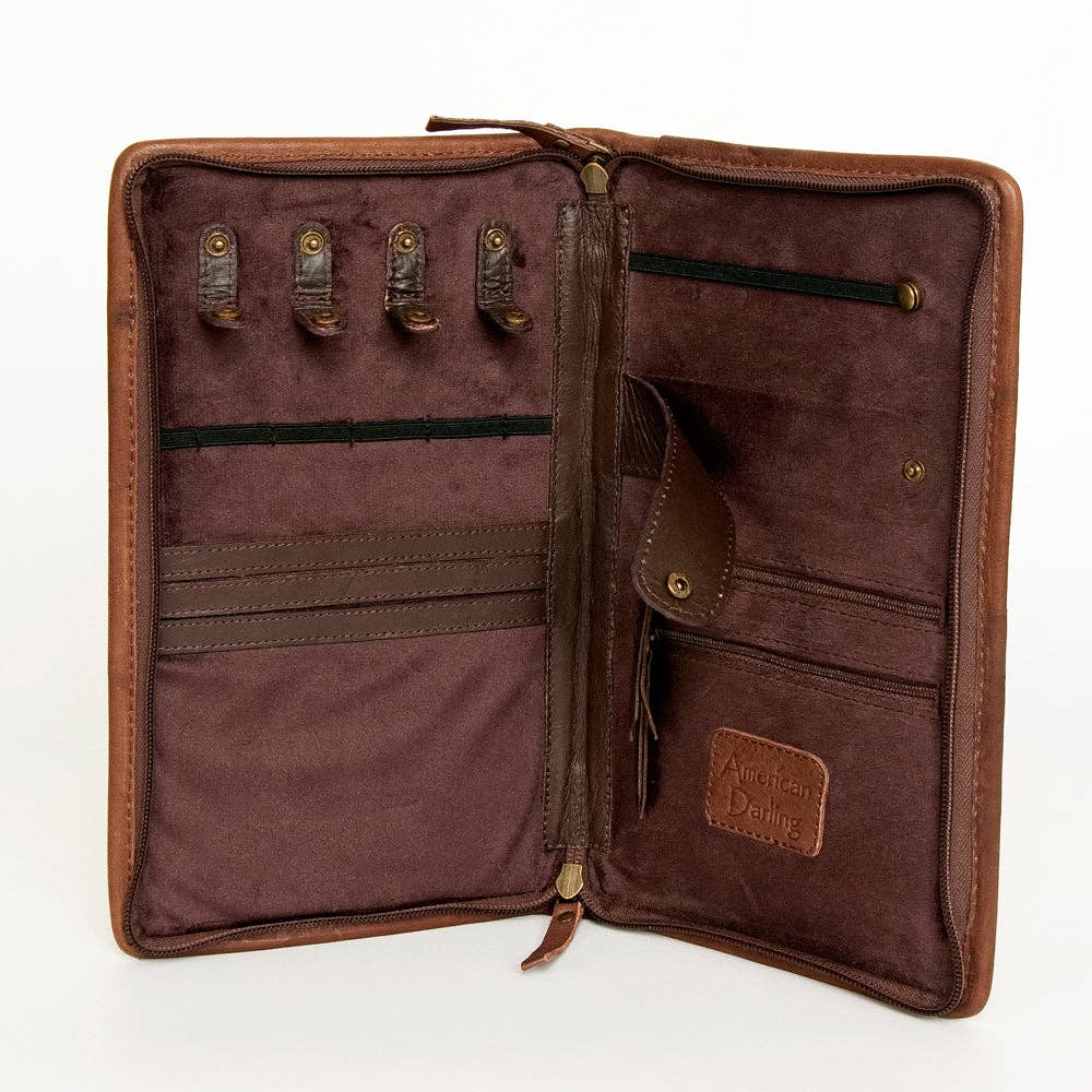 American Darling Jewelry Case Genuine Western Leather Women Bag - ADBGA246A