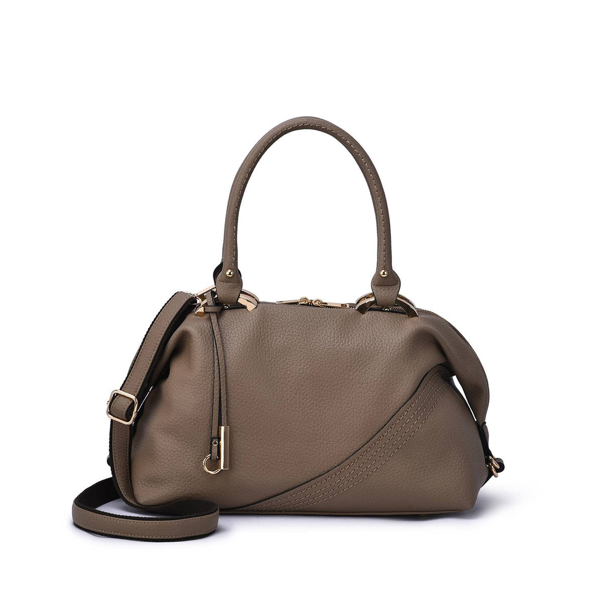 Sam Dual Handle Satchel - Mistyrose