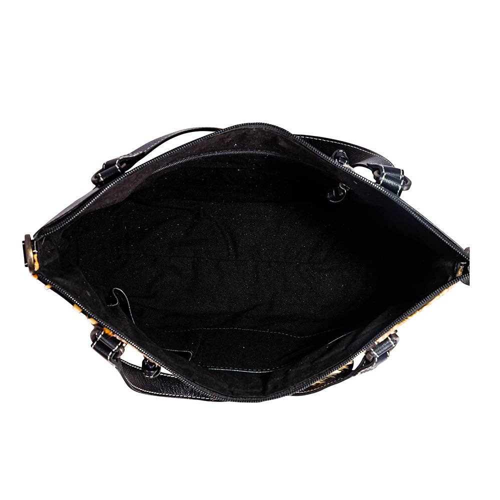 Myra Bag - Jaguar Trail Hairon & Leather Bag