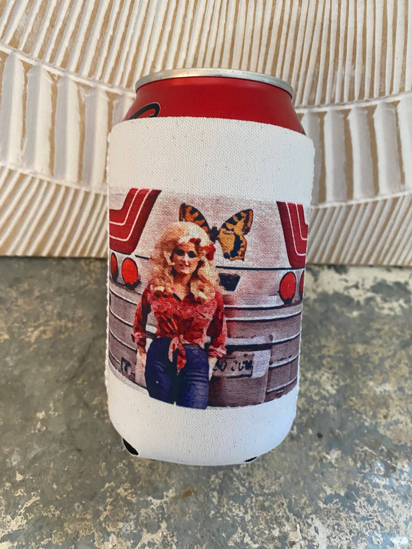 Crooked Halo - Dolly on the Road Neoprene Can Sleeve - No Packaging. Just Product.