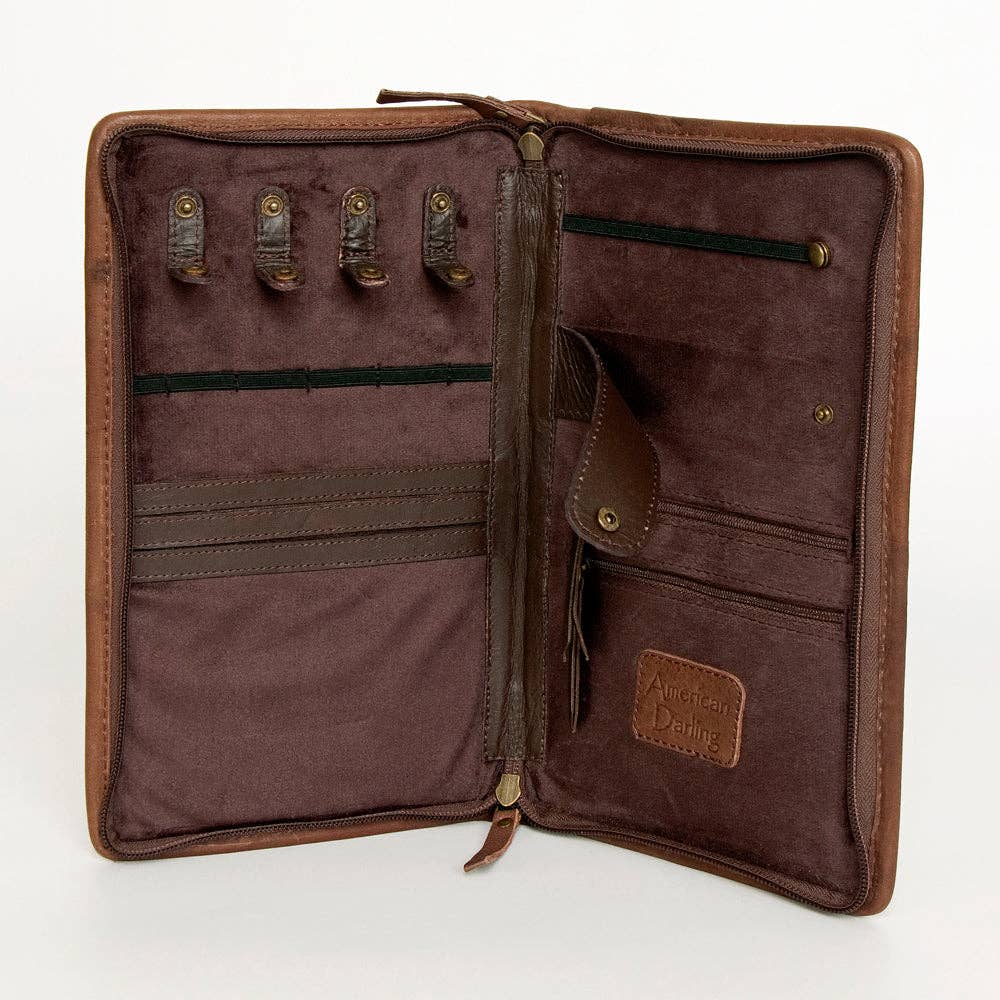 American Darling Jewelry Case Genuine Western Leather Women Bag - ADBGA246A