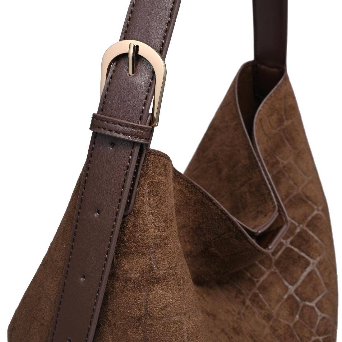 Moda Luxe - Neve Croco Tote - Chocolate