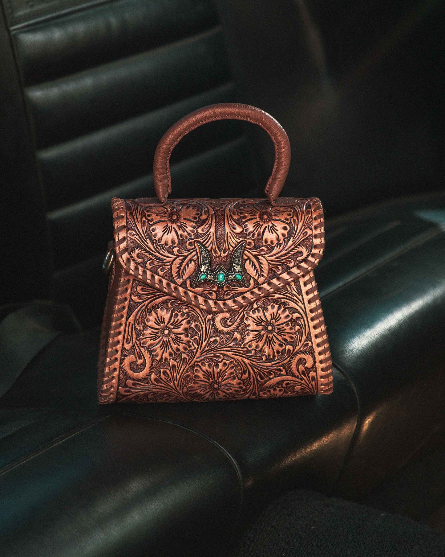 Loyal West - Leon Mini Handle Purse - Brown