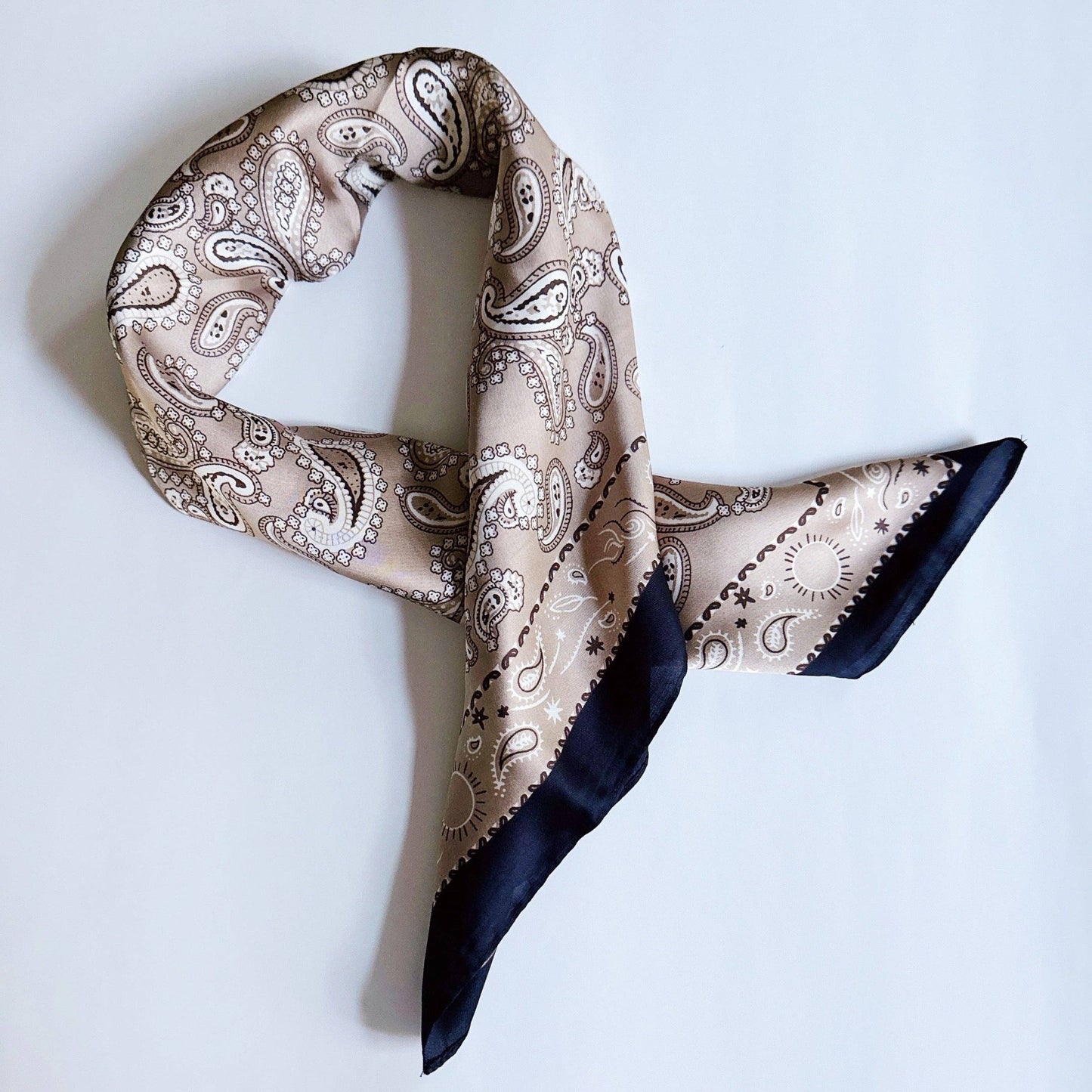 Ellison+Young - Silky Muse Satin Square Scarf - Chic Silky Scarf For Hair, Neck, Or Bag Styling - Paris Atelier