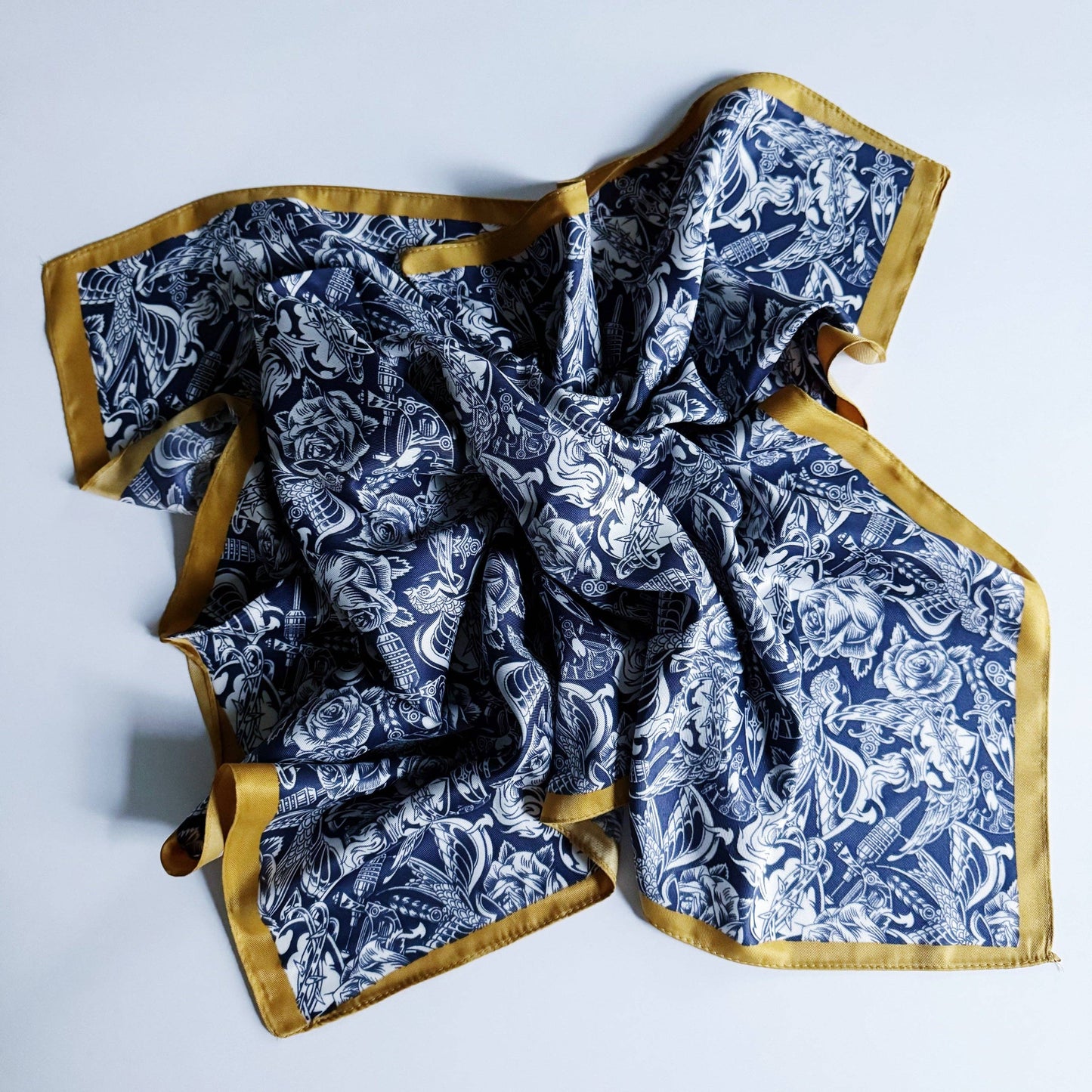 Ellison+Young - Silky Muse Satin Square Scarf - Chic Silky Scarf For Hair, Neck, Or Bag Styling - Zebra Muse