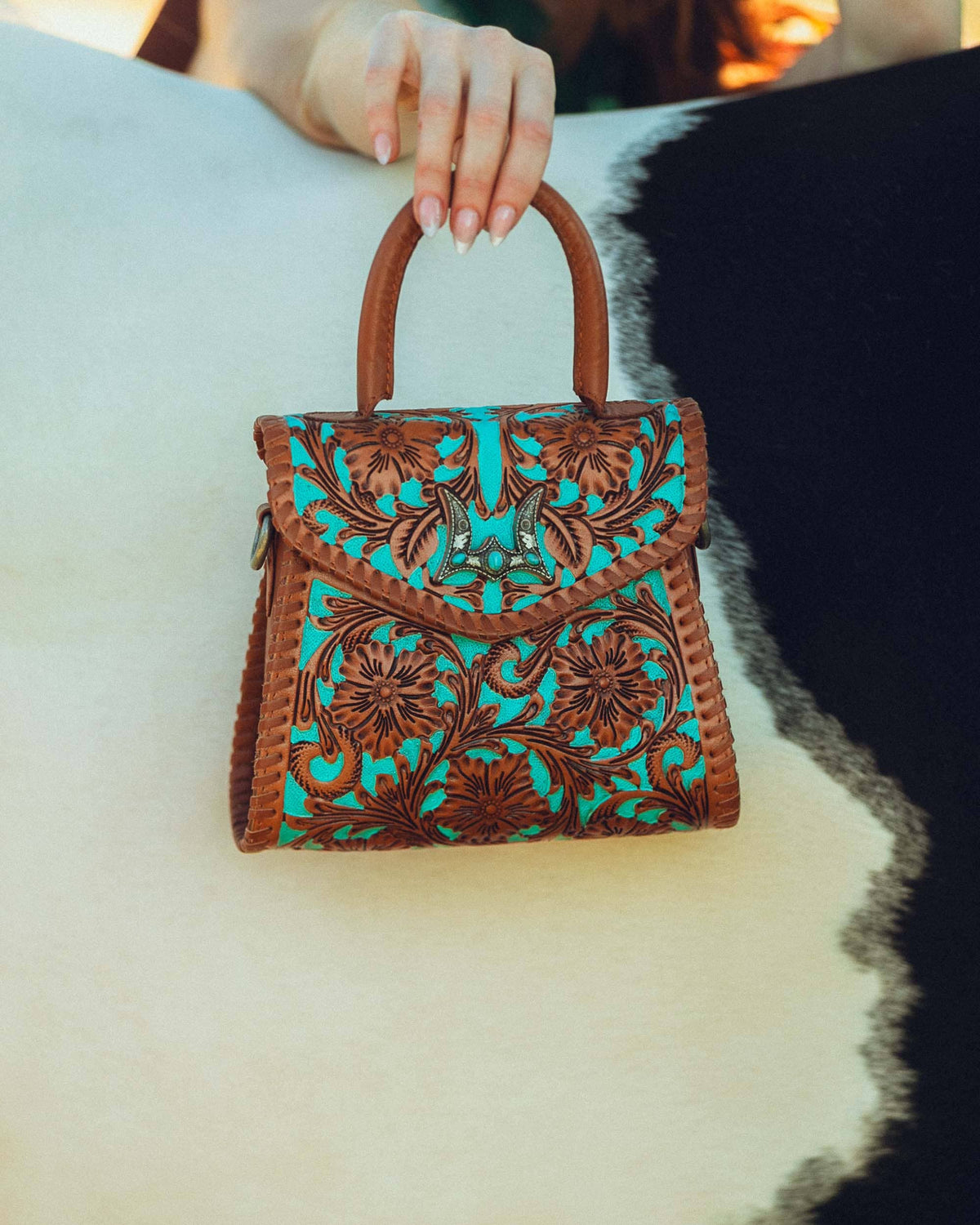 Loyal West Leon Mini Handle Purse - Whiskey & Water - Single