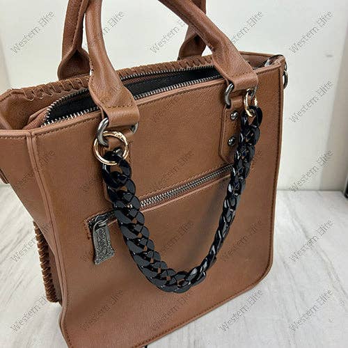 Western Elite Jewelry - PC260418-21                                   13'' Black resin Purse chain
