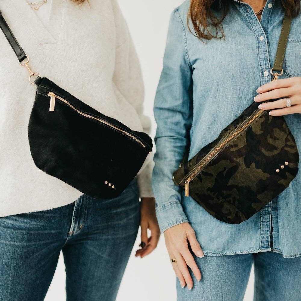 Pretty Simple - Hair On Hide Westlyn Bum Bag - Black