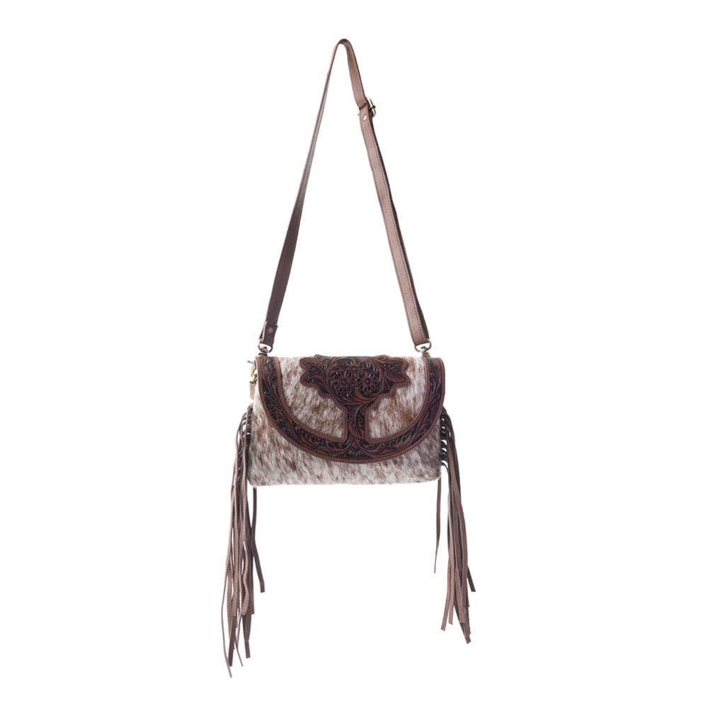 Myra Bag - Stonedrop Ridge Crossbody Bag In  Honey Chocolate - Honey Chocolate / Single