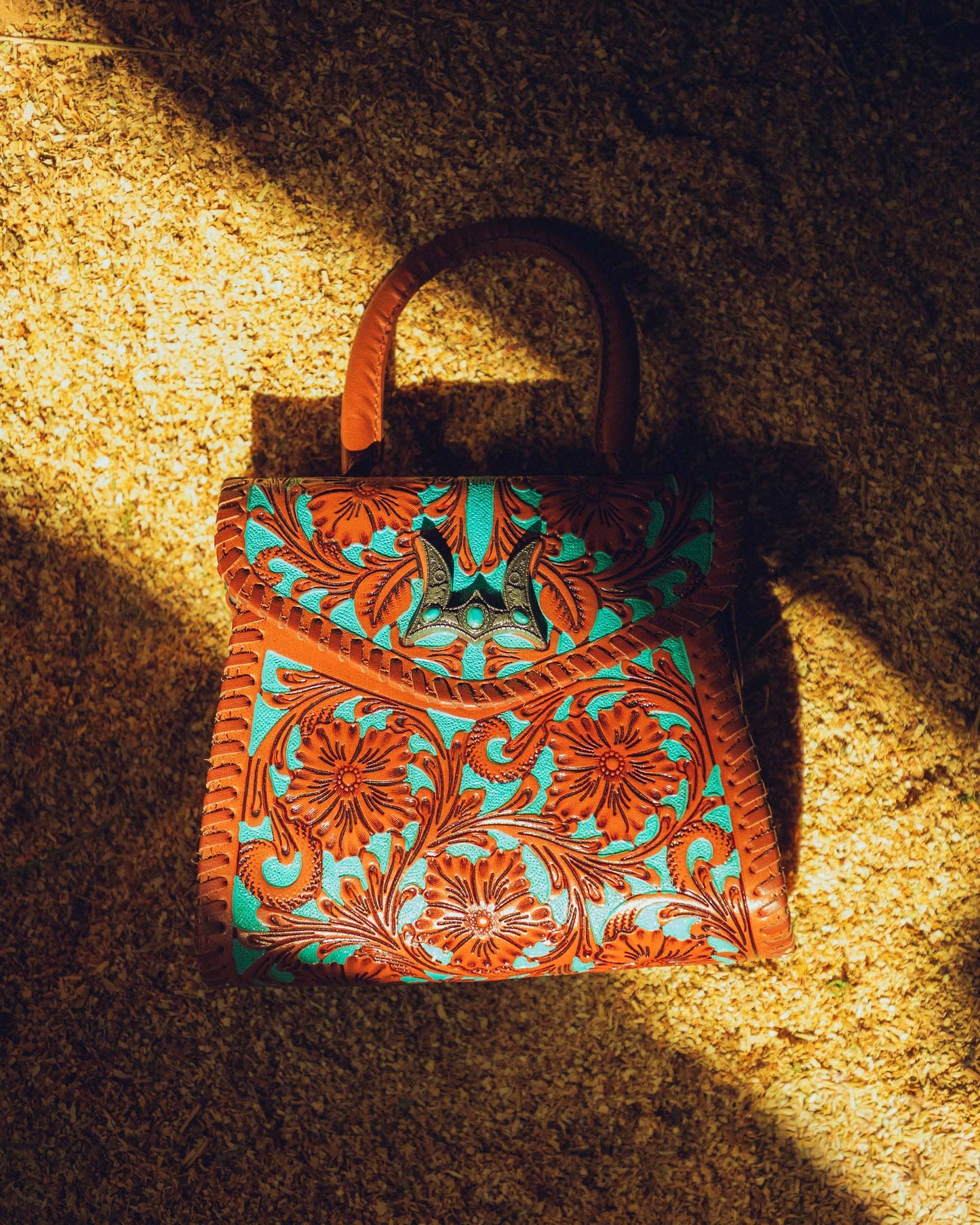 Loyal West Leon Mini Handle Purse - Whiskey & Water - Single