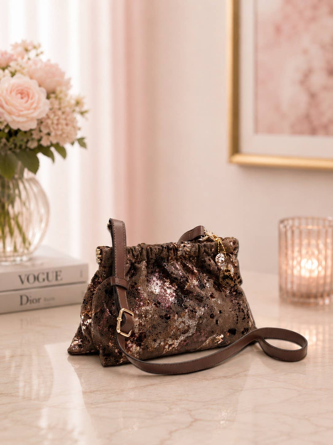 Unique - Geniune Leather - Purple handbag