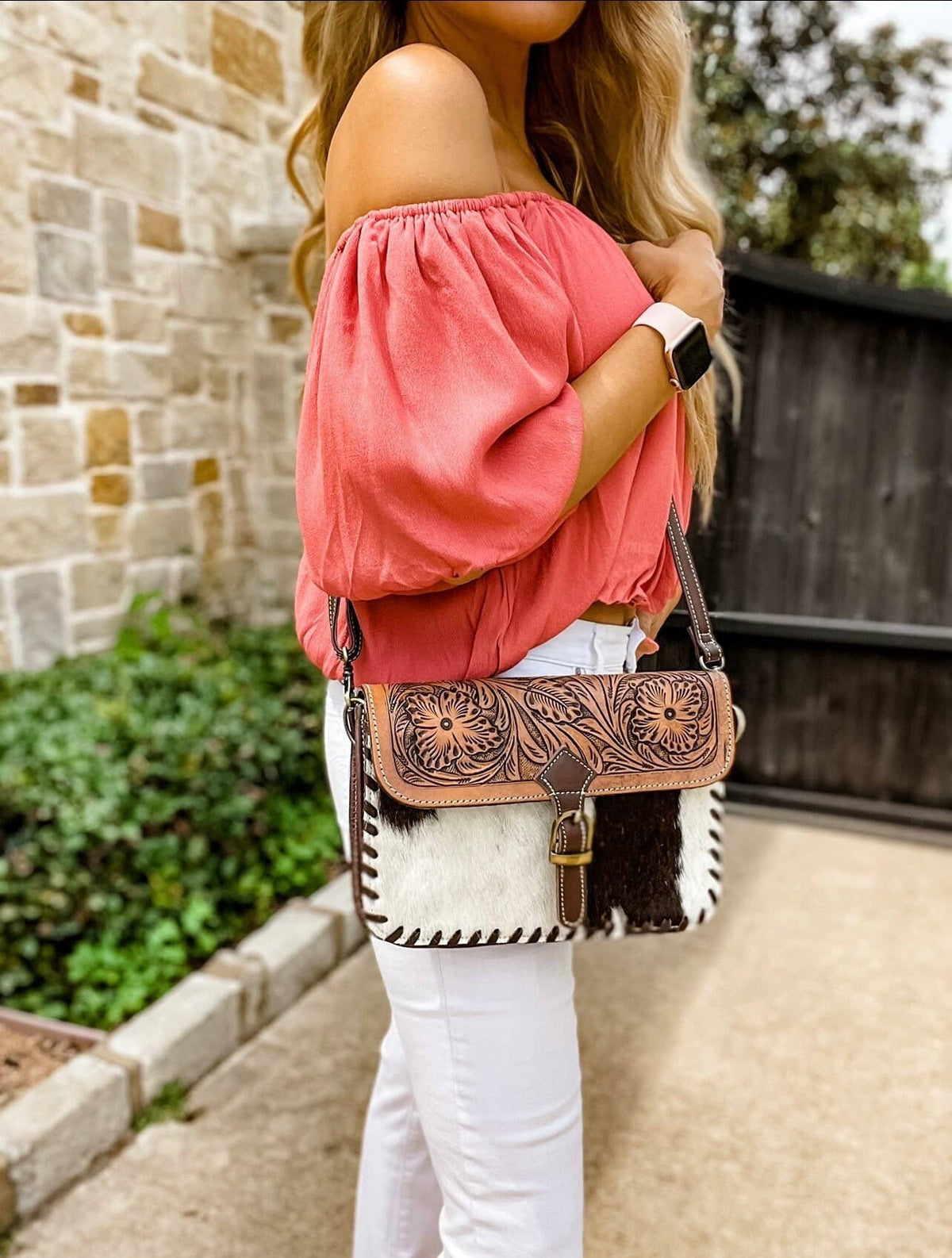 Boho Ranch Shop - The Shelby Crossbody Purse - BLACK LEATHER