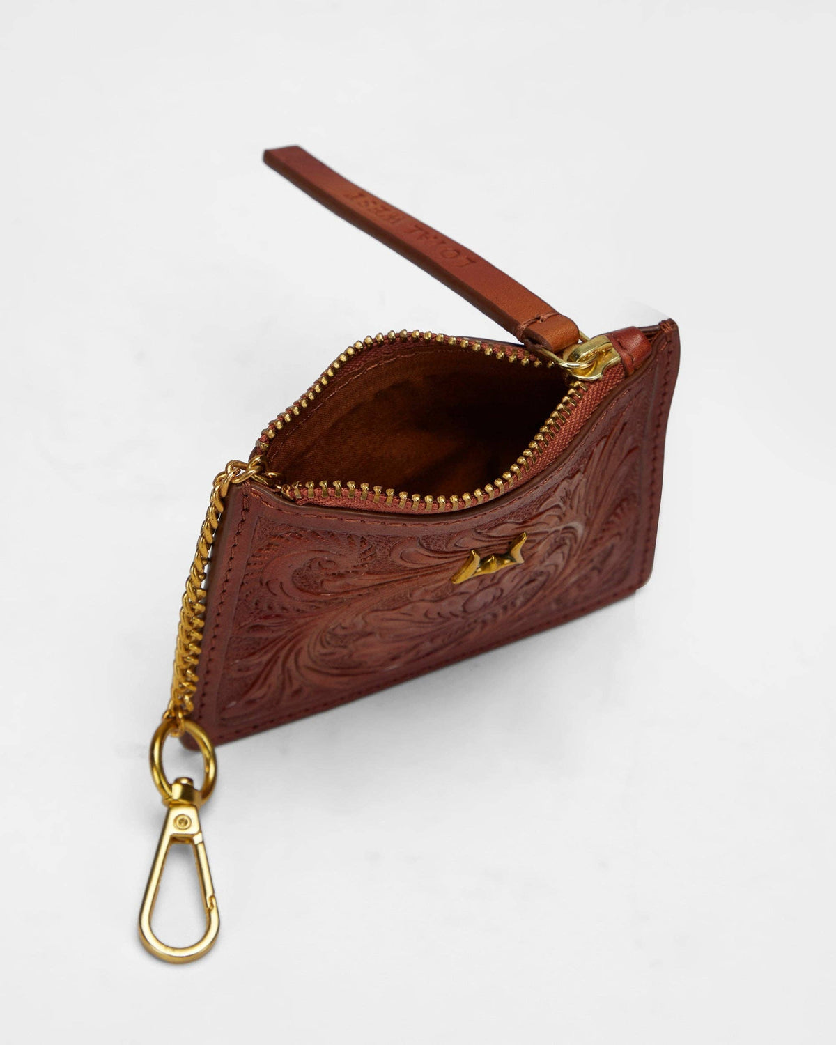 Loyal West - Sophia Credit Card Holder In Handtooled Leather