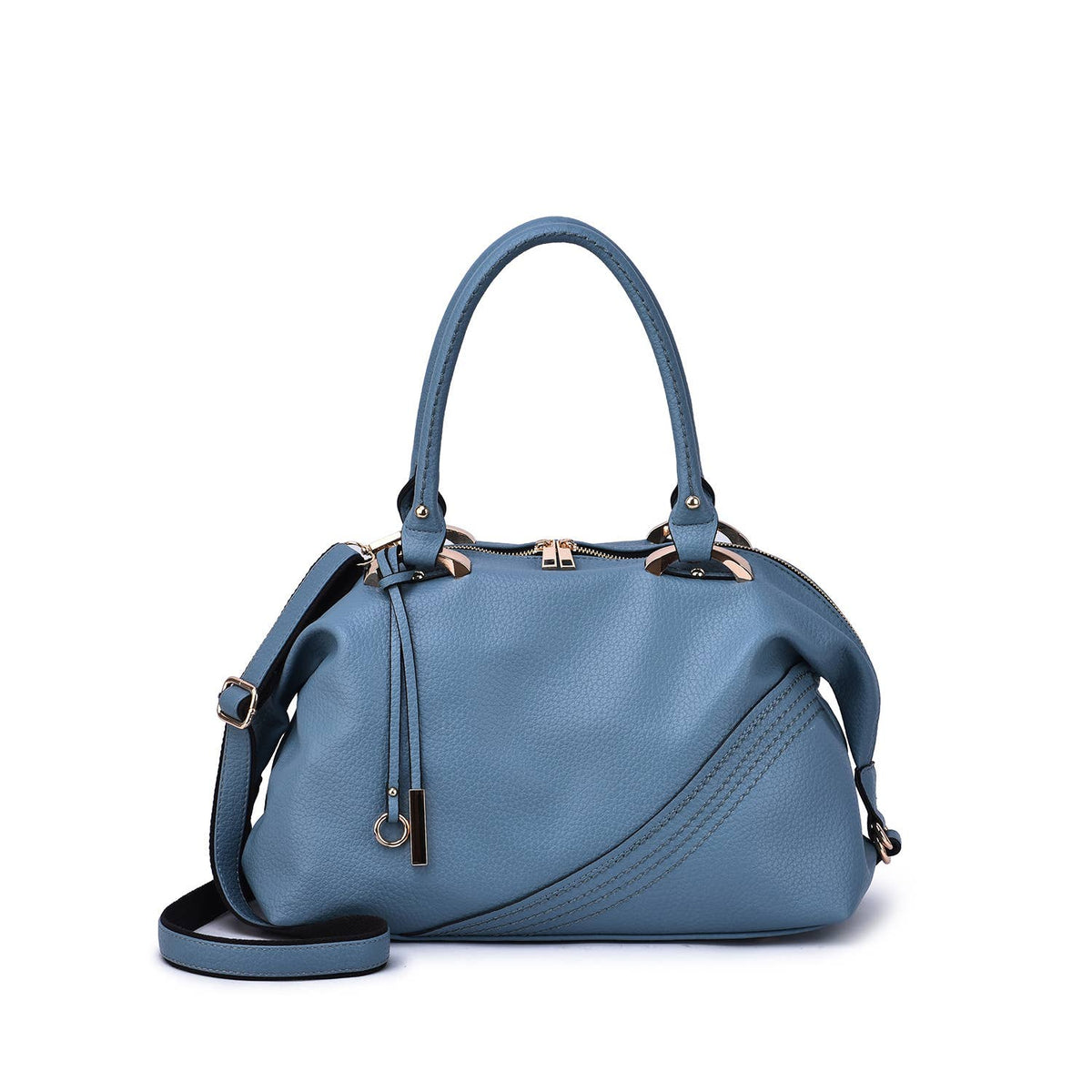 Sam Dual Handle Satchel - Mistyrose