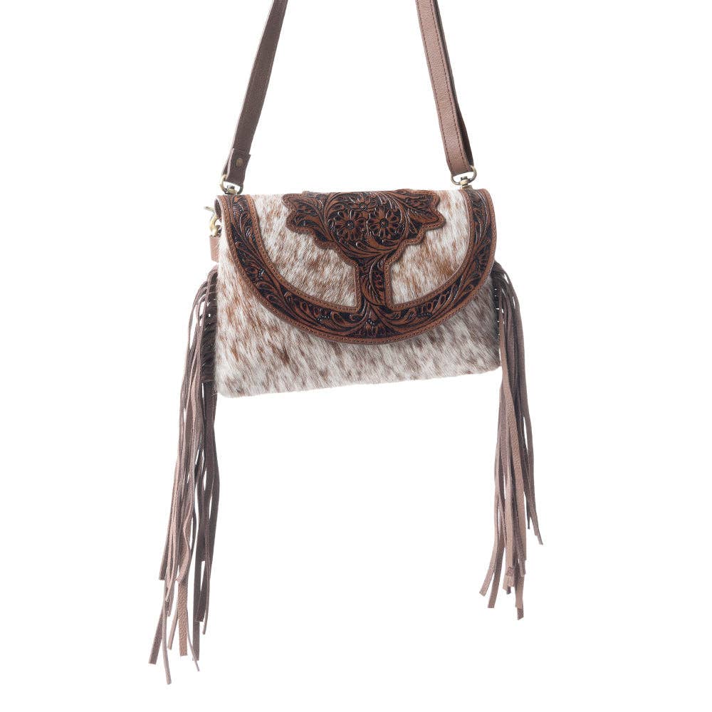 Myra Bag - Stonedrop Ridge Crossbody Bag In  Honey Chocolate - Honey Chocolate / Single