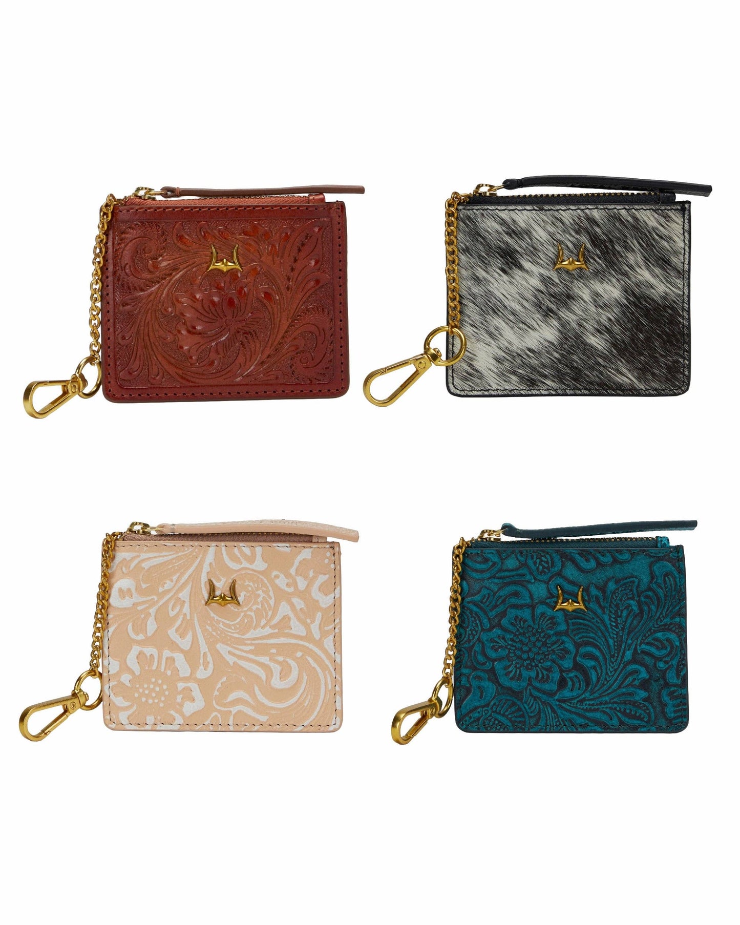 Loyal West - Sophia Credit Card Holder In Handtooled Leather