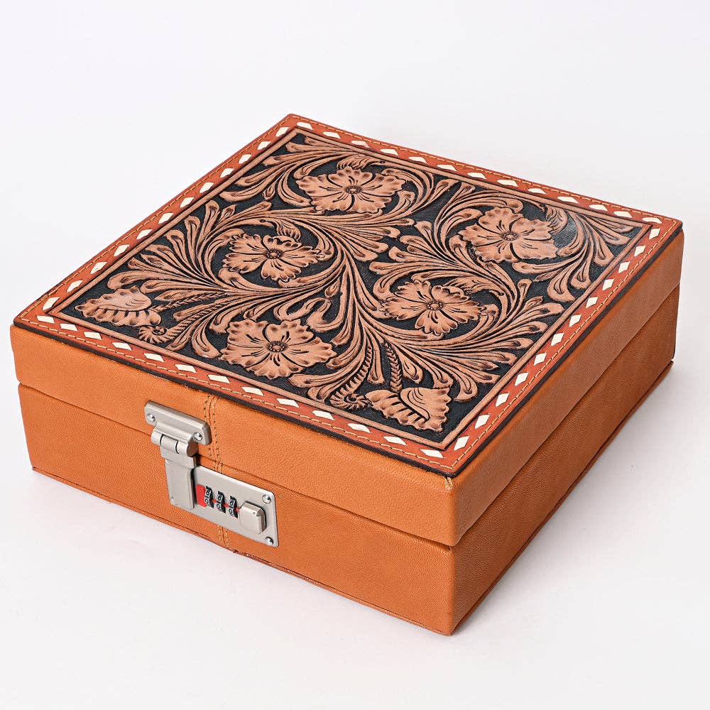 American  Darling Jewelry Case Genuine Western Leather Women Bag