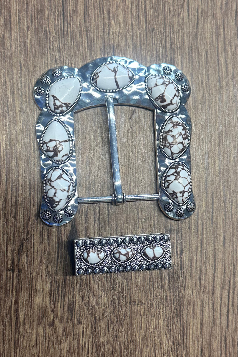 Sterling Kreek - Buckle Up Belt Buckle White