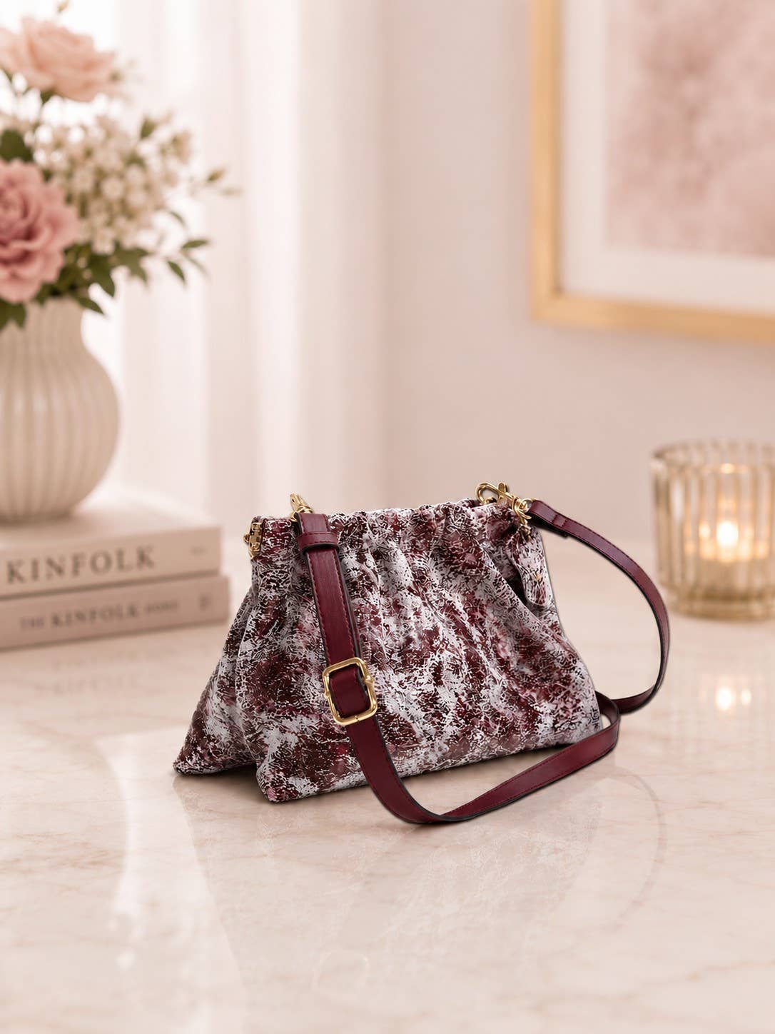 Unique - Geniune Leather - Purple handbag