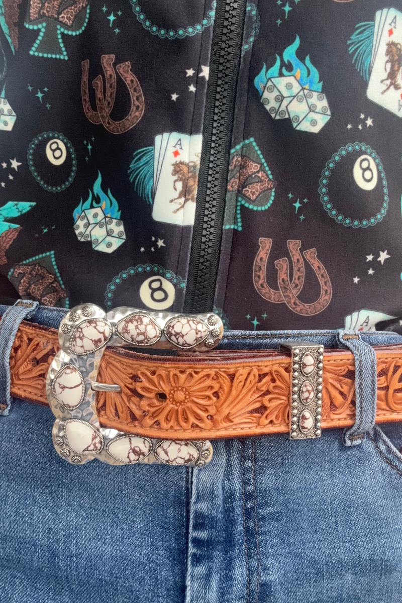 Sterling Kreek - Buckle Up Belt Buckle White