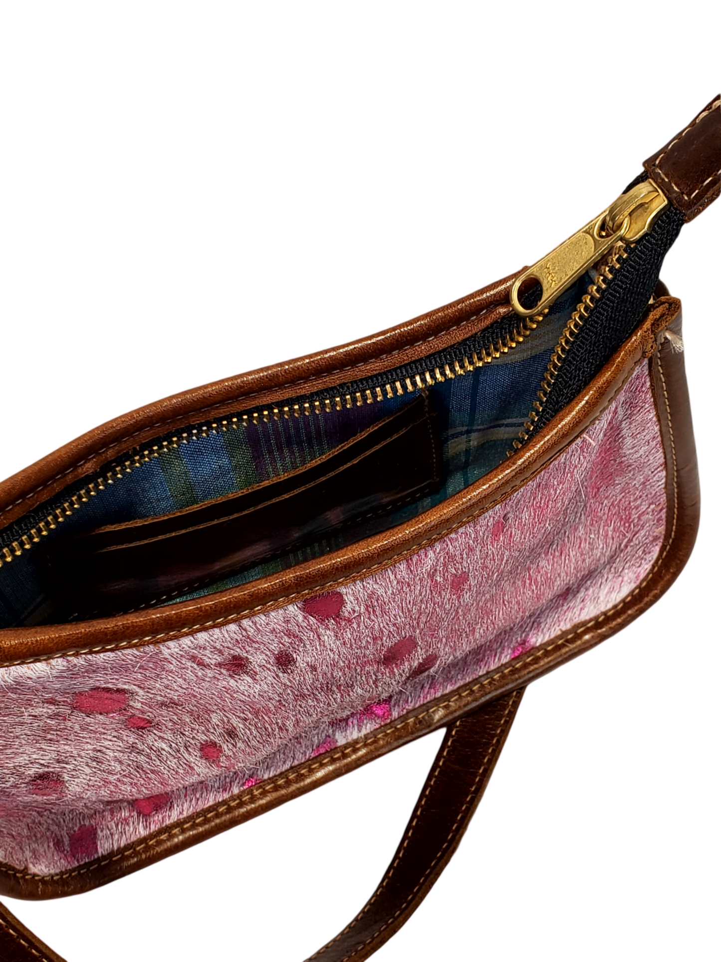 Charlie Leather - Nora Mini Handbag & Crossbody  - Gold Fur